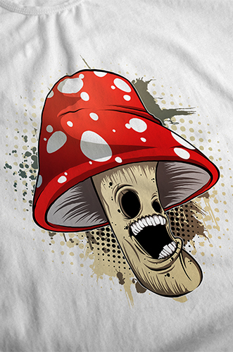 image of product screaming mushroom design
