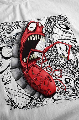 image of product red bug design