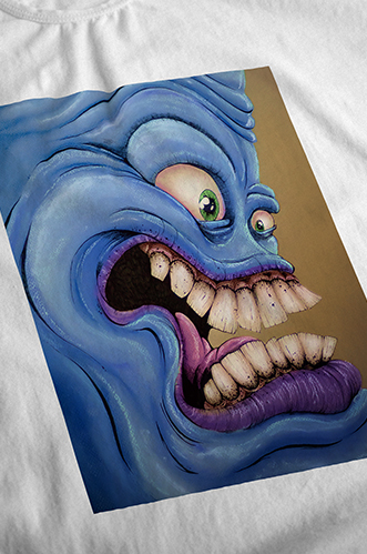 image of product blue face design